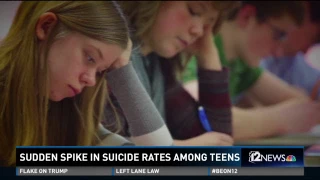 Teen suicide rate on the rise in Arizona