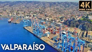 Valparaíso, Chile 4k Drone