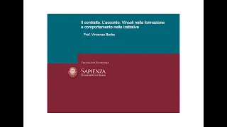 Lezioni di diritto privato. F 05 Il contratto.  Vincoli nella formazione del contratto