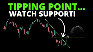 TIPPING POINT... Watch Support! (SPY QQQ DIA IWM ARKK BTC)