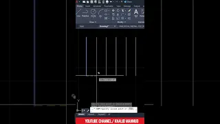 Fast straight copy in AutoCAD Tips -5 #shorts #autocad