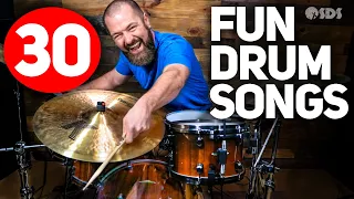 30 Fun/Easy Songs for Drums