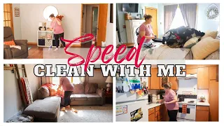 SPEED CLEAN WITH ME 2022 // SAHM DAILY CLEANING ROUTINE // REALISTIC CLEANING MOTIVATION 2022