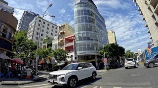 Driving around Ho Chi Minh City on the first day of the week.