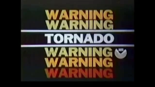 Vintage! 1980s KETV Tornado Warning - Nebraska