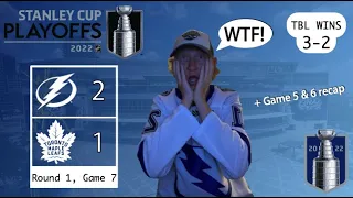 Tampa Bay Lightning Fan REACTS to GAME 7 vs Maple Leafs | 2022 Stanley Cup Playoffs