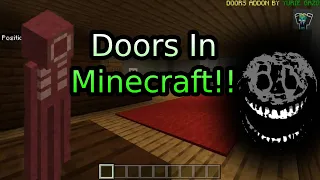 Playing Doors in Minecraft!!