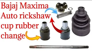 Bajaj Maxima Auto rickshaw Cup rubber change