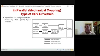 EHV - Lect 27 - EHV Architectures and Series Hybrid Electric Drivetrain