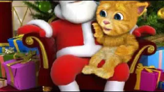 Говорящий Санта и Рыжик! Серия 1! Что загадает рыжик! Дед мороз и котик!