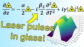 Solving the Nonlinear Schrödinger Equation in python to model laser pulses!