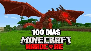 SOBREVIVI 100 DIAS en UN MUNDO DE DRAGONES en MINECRAFT... Esto es lo que sucedió