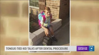 Tongue tied boy speaks in full sentences minutes after dental procedure