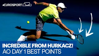 'That was a stunning volley at full stretch!' | Top 5 Shots Day 1 | 2022 Australian Open | Eurosport