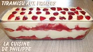 Tiramisu aux fraises