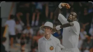 Curtly Ambrose deadly bowling vs Australia 1996/97,  Blewett clean bowled #cricket #testcricket