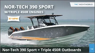 Nor-Tech 390 Fast Sport Center Console On Water Sea Trial Review