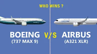 Comparison of Airbus A321 XLR and Boeing 737 max 9