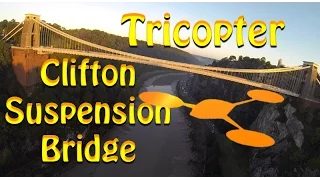 Beautiful drone flight at Clifton Suspension Bridge and the Observatory in Bristol