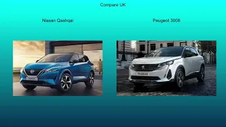 2021 Nissan Qashqai vs 2020 Peugeot 3008 - Technical Data Comparison