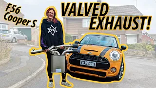 F56 Cooper S Remus VALVED EXHAUST Install - Crazy Difference!