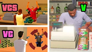 Store Robbery in GTA Games (Evolution)