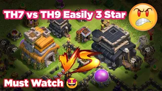 easily 3star on th7 to th9 | TH7 vs TH9 War Attack 3Star Clash of Clans