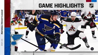 Coyotes @ Blues 4/4 | NHL Highlights 2022