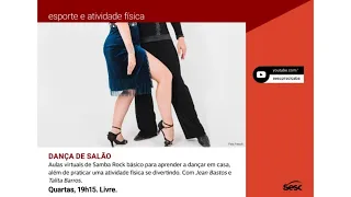 Aulas ao vivo - Dança de Salão  | Com Jean Bastos e Talita Barros