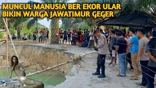 NYATA VIRAL.!! MUNCUL MANUSIA BER EKOR ULAR DI SUNGAI BELAKANG RUMAH WARGA