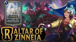 NO ONE WAS READY FOR ZINNEIA ! Quinn Altar To Unity Deck - Legends of Runeterra Eternal