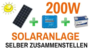 200W Solaranlage selber zusammenstellen - PWM/MPPT | Grundlagen