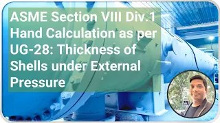 UG 28 How to Calculate the thickness of shells under external pressure