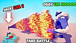 OGGY GODLY ICE GIANT vs JACK EVERY GOD - Totally Accurate Battle Simulator TABS