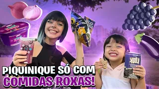 FIZEMOS UM PIQUENIQUE ROXO | Comemos cebola