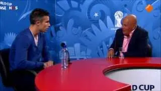 Robin van Persie boos op Pierre van Hooijdonk