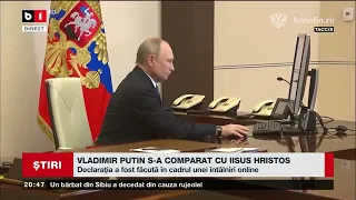 VLADIMIR PUTIN S A COMPARAT CU ISUS HRISTOS. Știri B1TV_ 11 aprilie 2024