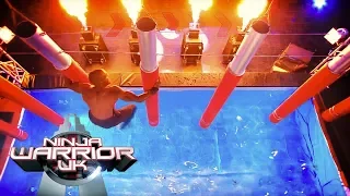 A shocking splash from Sebastien Foucan | Ninja Warrior UK