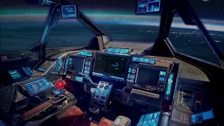 SCI FI Spaceship Cockpit With Radio Chatter. 1 Hour ASMR Ambience