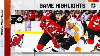 Flyers @ Devils 11/28/21 | NHL Highlights