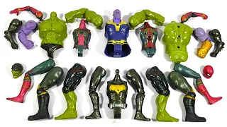 Avengers Superhero Toys Assemble Hulk Smash vs Thanos vs Spider-Man vs Batman - Marvel Story