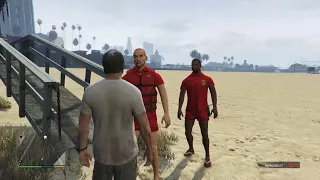 GTA 5: Trevor Taunting Lifeguards!