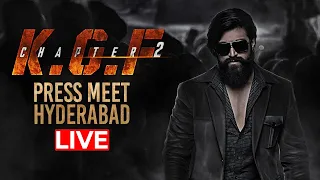 KGF Chapter 2 Hyderabad Press Meet Live | Yash | Srinidhi Shetty | Prashanth Neel | Manastars