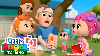 Aiutiamo il Papà 🚑🩹 Cartoni Animati con Gianni Piccino - Little Angel Italiano