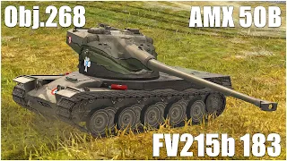 AMX 50B, FV215b 183 & Obj.268 ● WoT Blitz