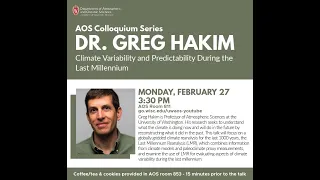 UW-AOS Colloquium - 2/27/2023 - Greg Hakim
