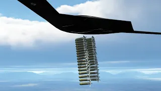 B-21 Stealth Bomber Cluster Bombing