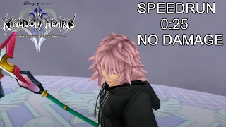 KH II FM [Critical Mode] Data Marluxia Speedrun 0:25 No Damage