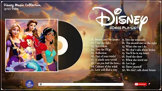 Disney Songs That Make You Happy 2023 🎶 Most Romantic Disney Princess Songs 🎶Disney Music Collection