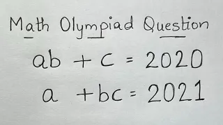 France - Math Olympiad Question | An Algebraic Expression | You should be able to solve this!